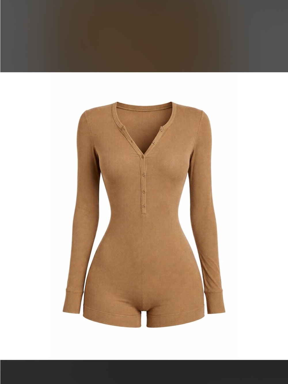 EUC skims soft lounge onesie. Tan size medium
